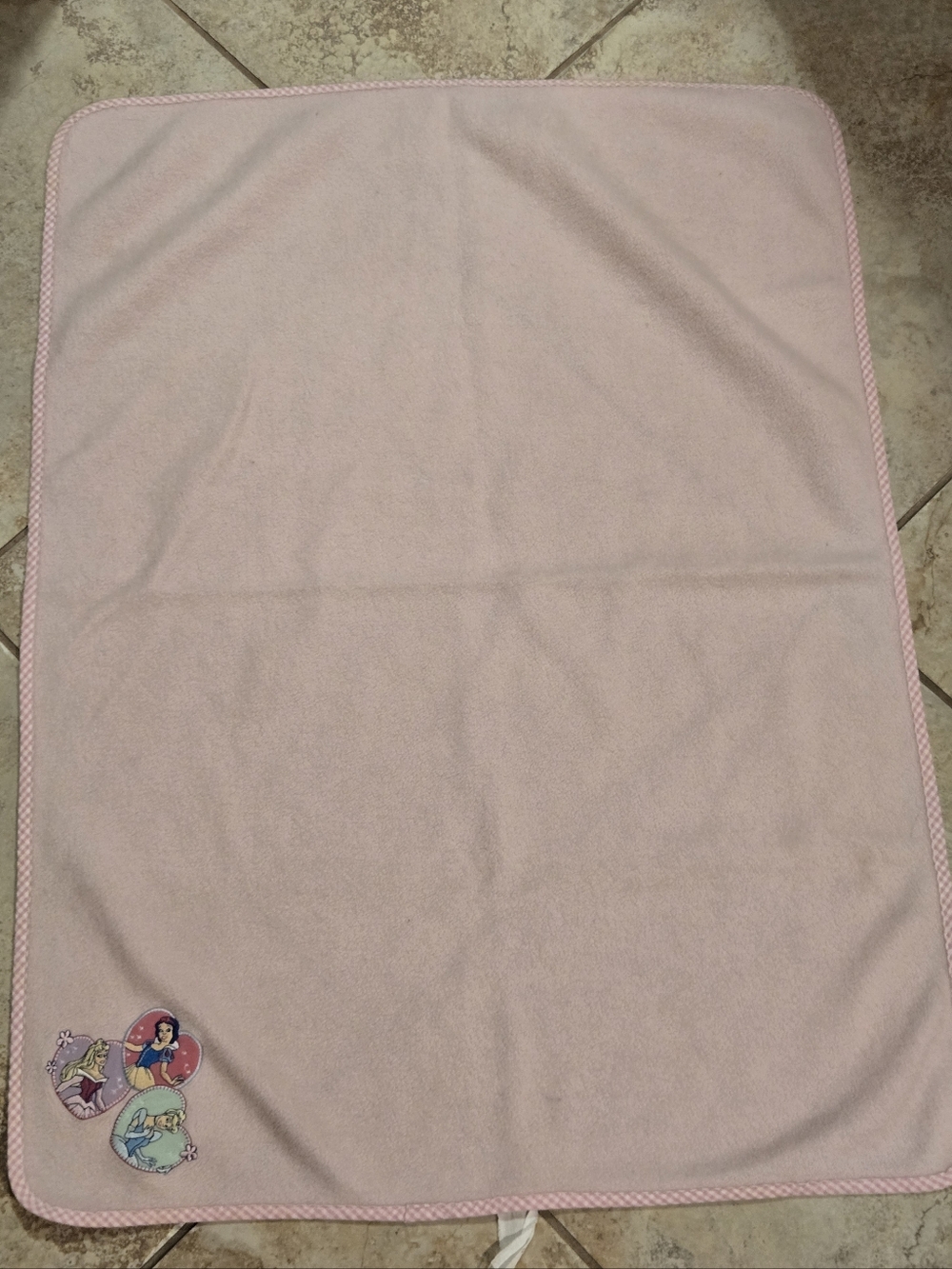 Vtg Disney Princess Soft Blanket Snow White-Cinderella-Sleeping Beauty